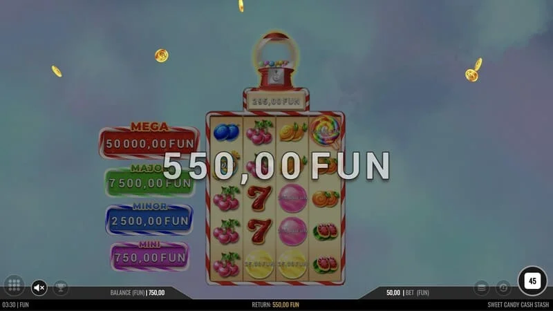 Sweet Candy Cash Stash - เกมหลักพร้อมการชนะแบบไลน์